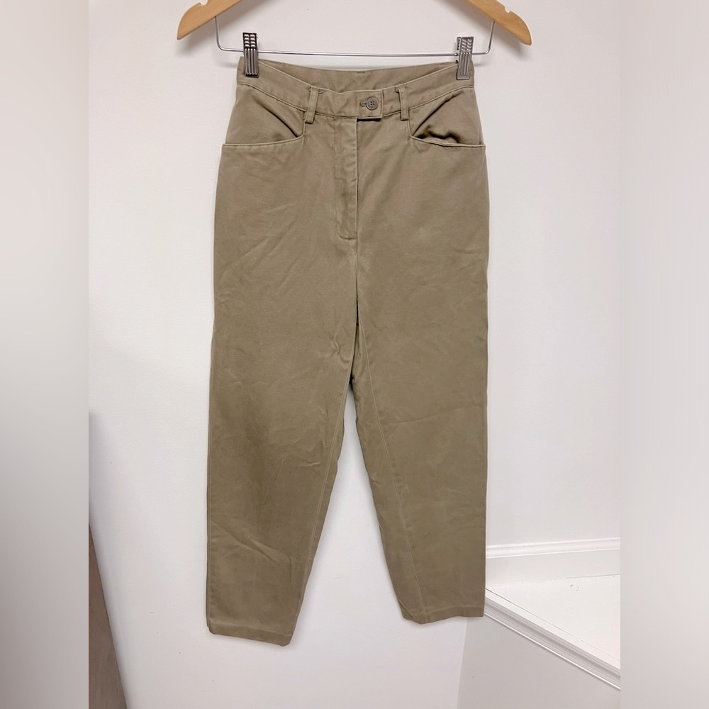 Petite Sophisticate, dark tan slacks, 2P